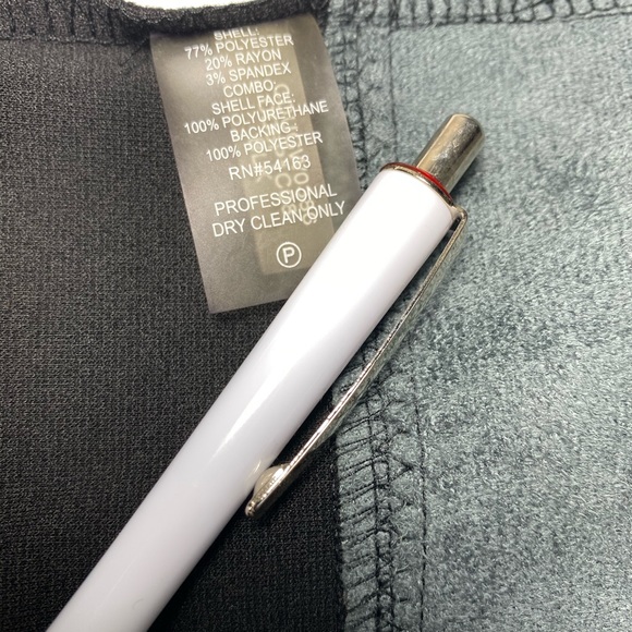 Calvin Klein Faux Leather Sleeveless Stripe Dress.  Vegan Size 8 Knee Length. - Picture 7 of 9